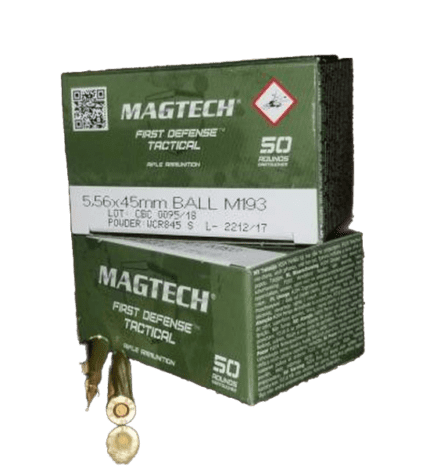 Magtech 5.56x45mm Nato Ammunition Brass Casing 500 Rounds