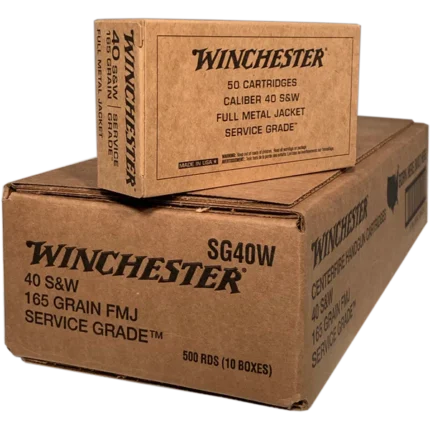 Winchester 40 S&W 165 Grain FMJ Case
