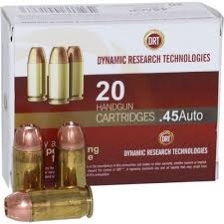 DRT 45 Auto Ammunition Terminal Shock 500 Rounds