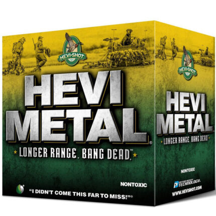 Hevi-Shot Hevi-Metal Longer Range Ammunition 12 Gauge 25 Rounds 3-1/2" BBB 1-1/2 oz Lead Free Shot 1500 fps