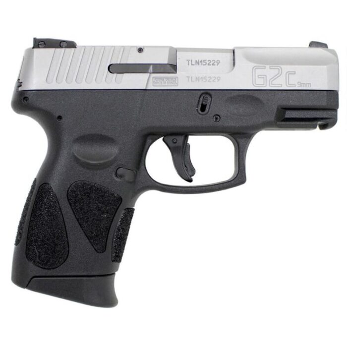 Taurus PT111 G2C 9mm Luger Semi Auto Pistol 3.2" Barrel 10 Rounds 3 Dot Sights Black Polymer Frame Stainless Finish - Image 1