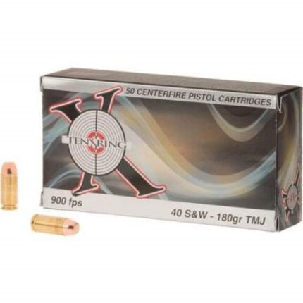Ten Ring 40 S&W Ammunition 180 Grain Total Metal Jacket