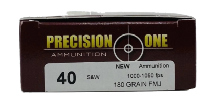 Precision One 40 S&W Ammunition Brass 500 Rounds