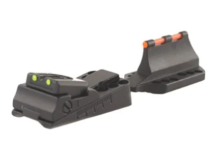 Williams Fire Sight Set Universal Vent Rib "Slugger" Shotgun Aluminum Black Fiber Optic Green
