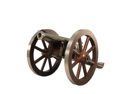 Traditions Mini Napoleon III Black Powder Cannon 50 Caliber Nickel Plated Barrel Hardwood Carriage