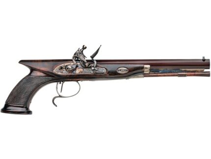 Pedersoli Tatham & Egg Flintlock Pistol 4 Caliber 10" Browned Barrel Walnut Stock